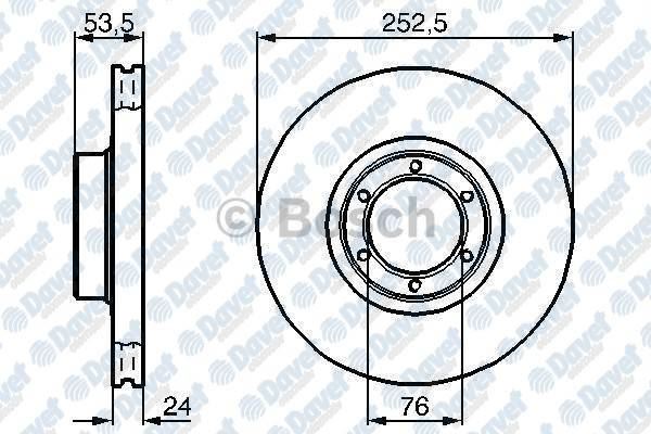 BOSCH 0986478113 Fren Diski On Havali  Renault Trafic ( -05.2001)  ####